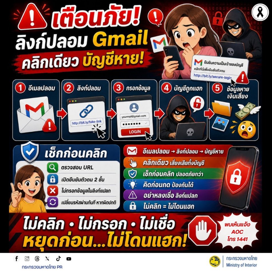 สื่อเตือนภัยอาชญากรรมออนไลน์