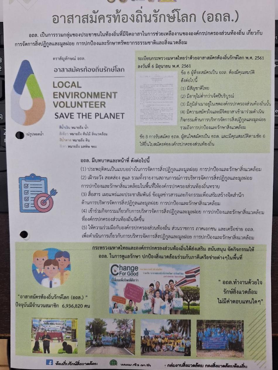 ตราสัญลักษณ์อาสาสมัครท้องถิ่นรักษ์โลก